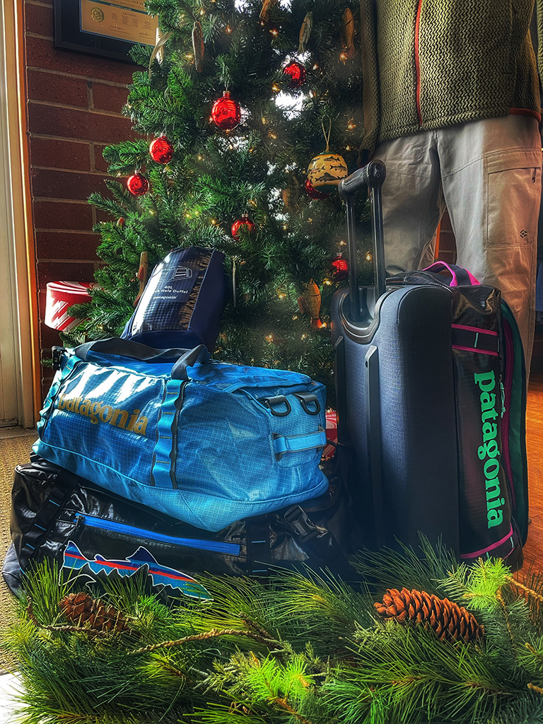 We have quite a selection of Patagonia products in our shop, including Patagonia luggage and duffle bags. Each is top quality and there is an array of fun colors to choose from. We also have Patagonia boots, waders, shirts, sweaters, and so much more.