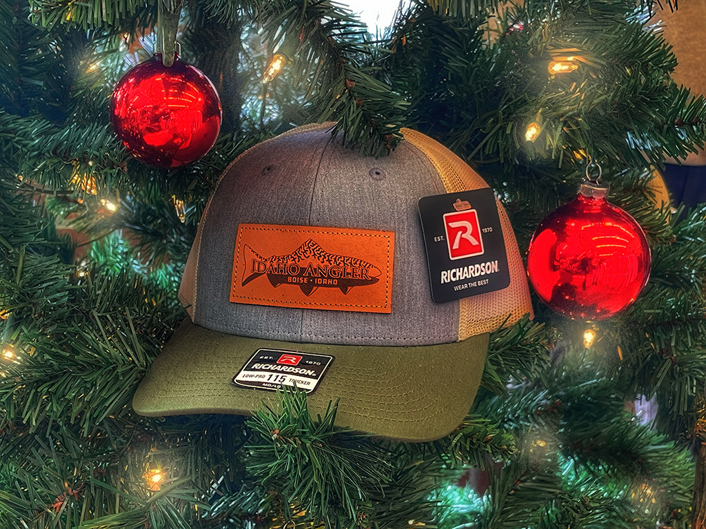 We have an entire wall of different hats to choose from in our shop. Whether you want a classic Idaho Angler hat, or a fish printed hat, we have it and everything in-between.
